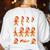 Christmas Math Teacher Equation Gingerbread With Santa Hat Men Women Women's Sweatshirt Back Print White