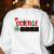 Christmas Science Teacher Santa Educator Chemical Elements Women's Sweatshirt Back Print White Christmas Science Teacher Santa Educator Chemical Elements Women's Sweatshirt Back Print White