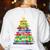 Christmas Tree Made Of Crayons School Teacher Life Student Women's Sweatshirt Back Print White Christmas Tree Made Of Crayons School Teacher Life Student Women's Sweatshirt Back Print White