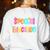 Color Special Education Squad Groovy Dream Team SPED Teacher Women's Sweatshirt Back Print White Color Special Education Squad Groovy Dream Team SPED Teacher Women's Sweatshirt Back Print White