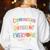 Communication ASL Teacher Deaf People ASL Interpreter Women's Sweatshirt Back Print White