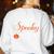 Computer Teacher Halloween Spooky Men Women Kids Women's Sweatshirt Back Print White