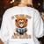 All The Cool Lions Are Reading Lion Teacher Men Women Kids Women's Sweatshirt Back Print White
