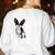 Coolest Boston Terrier Grandma Dog Women's Sweatshirt Back Print White