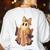 Coquette Music Note Patchwork Ghost Music Teacher Halloween Women's Sweatshirt Back Print White Coquette Music Note Patchwork Ghost Music Teacher Halloween Women's Sweatshirt Back Print White