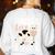 Cow Teacher Lover Women's Sweatshirt Back Print White Cow Teacher Lover Women's Sweatshirt Back Print White