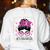 CTE Teacher In October We Wear Pink Breast Cancer Awareness Women's Sweatshirt Back Print White