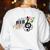 Cut Music Teacher Shirt With a Piano Keys Notes And Flowers Women's Sweatshirt Back Print White Cut Music Teacher Shirt With a Piano Keys Notes And Flowers Women's Sweatshirt Back Print White