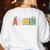 Cute Admin Squad Crew Team Back To School Teacher For Men Women Women's Sweatshirt Back Print White Cute Admin Squad Crew Team Back To School Teacher For Men Women Women's Sweatshirt Back Print White