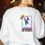 Cute Art Teacher Magical Dabbing Unicorn Artist Women's Sweatshirt Back Print White Cute Art Teacher Magical Dabbing Unicorn Artist Women's Sweatshirt Back Print White