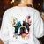 Cute Boston Terrier Puppy Dog Art Lover Unique Painting For Men Women Kids Women's Sweatshirt Back Print White