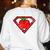 Cute Distressed Super Teacher Superhero Apple Shirt Women's Sweatshirt Back Print White Cute Distressed Super Teacher Superhero Apple Shirt Women's Sweatshirt Back Print White