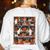 Cute Ghost Book Reading Books Lover Spooky Teacher Halloween Women's Sweatshirt Back Print White