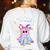Cute Ghost Book Reading Halloween Teacher Top Girls Women Women's Sweatshirt Back Print White Cute Ghost Book Reading Halloween Teacher Top Girls Women Women's Sweatshirt Back Print White