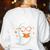Cute Ghost Book Reading Halloween Teacher Women's Sweatshirt Back Print White Cute Ghost Book Reading Halloween Teacher Women's Sweatshirt Back Print White