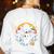 Cute Group Matching Teachers Halloween Women's Sweatshirt Back Print White Cute Group Matching Teachers Halloween Women's Sweatshirt Back Print White