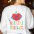 Cute Maestra Teacher Women's Sweatshirt Back Print White
