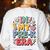 Cute Pre-K For Men Women Kindergarten Pre-K Teacher Women's Sweatshirt Back Print White Cute Pre-K For Men Women Kindergarten Pre-K Teacher Women's Sweatshirt Back Print White