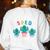 Cute SPED Teacher Special Education Cactus SPED Teacher Women's Sweatshirt Back Print White