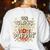 Cute Teacher Popcorn Day Women's Sweatshirt Back Print White