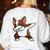 Dabbing Red Boston Terrier Dab Dance Dog Men Women Kids Women's Sweatshirt Back Print White