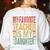 Dad My Favorite Teacher Is My Daughter Proud Daddy Women's Sweatshirt Back Print White