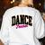 Dance Teacher Leopard Dancing Life Girls Women Dancer Women's Sweatshirt Back Print White Dance Teacher Leopard Dancing Life Girls Women Dancer Women's Sweatshirt Back Print White