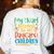 Daycare Children Childcare Provider Teacher PreK Nursery Women's Sweatshirt Back Print White