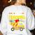 I Dig Teaching Dump Truck Construction Back School Teacher Women's Sweatshirt Back Print White