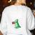 Dinosaur Thesaurus Grammar Joke Teacher Women's Sweatshirt Back Print White