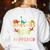 Dinosaurs Didnt Read Look What Happened To Them Teacher Women's Sweatshirt Back Print White Dinosaurs Didnt Read Look What Happened To Them Teacher Women's Sweatshirt Back Print White