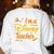 Disney Back To School I'm A Disney Teacher Crafty Logo Women's Sweatshirt Back Print White Disney Back To School I'm A Disney Teacher Crafty Logo Women's Sweatshirt Back Print White