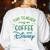Disney This Teacher Runs On Coffee And Disney Gradient Logo Women's Sweatshirt Back Print White Disney This Teacher Runs On Coffee And Disney Gradient Logo Women's Sweatshirt Back Print White