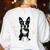 Dog Boston Terrier For Men Women Women's Sweatshirt Back Print White