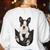 Dog Lovers Boston Terrier In Pocket Dog Face For Men Women Kids Women's Sweatshirt Back Print White