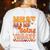 What Are We Doing Today Halloween PE Spooky Teacher Women's Sweatshirt Back Print White
