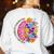 Dyslexia Different Perspective Reading Brain Floral Teacher Women's Sweatshirt Back Print White Dyslexia Different Perspective Reading Brain Floral Teacher Women's Sweatshirt Back Print White