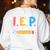 I E P I Encourage Progress Special Education Teacher Women's Sweatshirt Back Print White