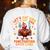 Eat Kids Punctuation Saves Lives Thanksgiving Turkey Teacher Women's Sweatshirt Back Print White