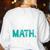 Eat Sleep Math Repeat Math Teacher Men Women Girls Kids Women's Sweatshirt Back Print White