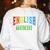 English Teacher Men Women Grammar Class English Teacher Women's Sweatshirt Back Print White