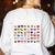 ESL Teacher All Are Welcome Here For Worlds Virtual Teachers Women's Sweatshirt Back Print White ESL Teacher All Are Welcome Here For Worlds Virtual Teachers Women's Sweatshirt Back Print White