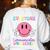 Everyone Communicates Differently Autism Awareness Teacher Women's Sweatshirt Back Print White Everyone Communicates Differently Autism Awareness Teacher Women's Sweatshirt Back Print White