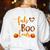 Faboolous INFANT Teacher Halloween Women's Sweatshirt Back Print White Faboolous INFANT Teacher Halloween Women's Sweatshirt Back Print White