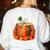 Fall Book Autumn Reading Teacher Halloween Pumpkin Season Women's Sweatshirt Back Print White