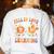 Fall In Love With Learning Autumn Fall Season Teacher Women's Sweatshirt Back Print White Fall In Love With Learning Autumn Fall Season Teacher Women's Sweatshirt Back Print White