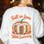 Fall In Love With Learning Book Lover Autumn Pumpkin Teacher Women's Sweatshirt Back Print White Fall In Love With Learning Book Lover Autumn Pumpkin Teacher Women's Sweatshirt Back Print White