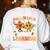 Fall In Love With Learning Fall Teacher Thanksgiving Retro Women's Sweatshirt Back Print White
