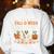 Are You Fall O Ween DirectionsRetro Teacher Halloween Ghost Women's Sweatshirt Back Print White Are You Fall O Ween DirectionsRetro Teacher Halloween Ghost Women's Sweatshirt Back Print White