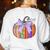 Fall Pumpkin Books Lover Halloween Teacher Teaching Staff Women's Sweatshirt Back Print White Fall Pumpkin Books Lover Halloween Teacher Teaching Staff Women's Sweatshirt Back Print White